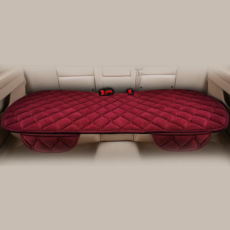 Уютный зимний комплект подушек для сидений автомобиля: Кристальный бархат, нескользящий, теплый и многослойный