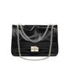 Womens Genuine Leather Crossbody Bag Small Square Shoulder With Chain Strap Daily Use