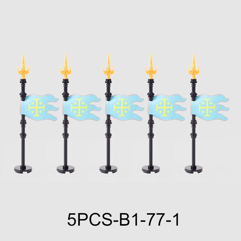 Средневековые военные флаги, серия «Военный замок», рыцарь, солдат, воин, аксессуары, строительные блоки, Древний Священный Рим, кирпичики, игрушки, подарки.