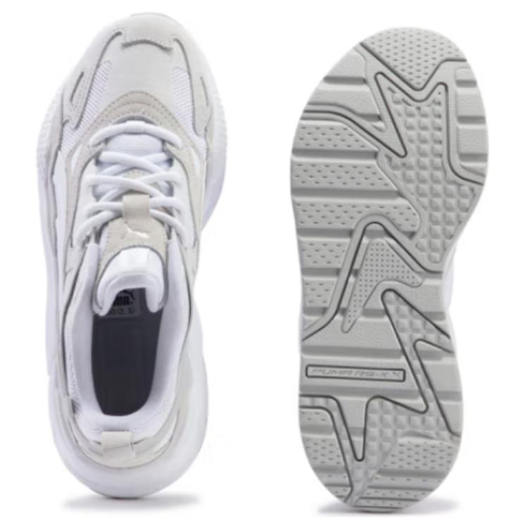 Puma RS-X Efekt Premium Белые перья Ледниковый серый Унисекс Кроссовки Пепельно-серые 390776-35
