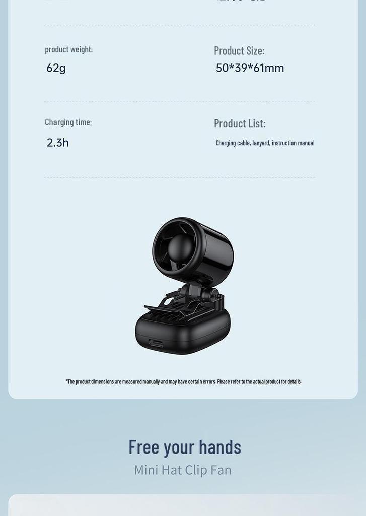N616 USB High-Speed Foldable Mini Clip-On Fan