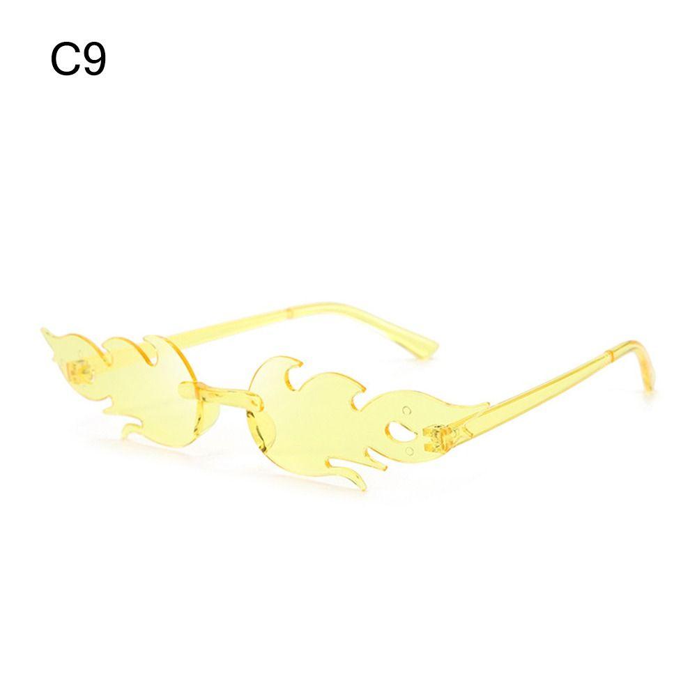 Novelty Eyewear Cosplay Party Flame Shaped Flame Sunglasses Sun Glasses Sunglasses for Women