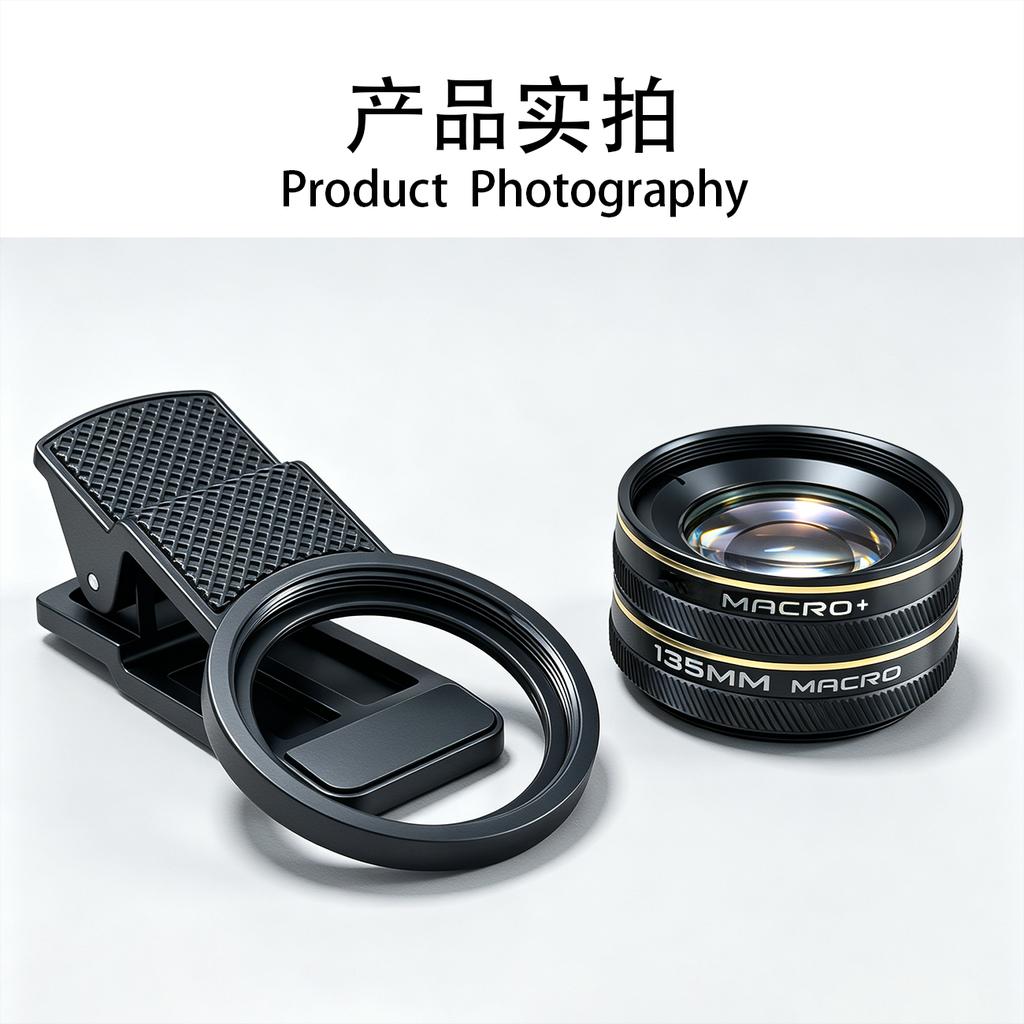 Профессиональная Фотография Телефон Камера 4K HD 37MM 135MM Макро Объектив для Ресниц Алмазные Украшения Смартфон Макро Объектив