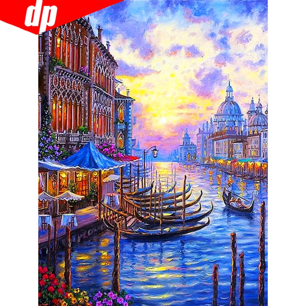 Diamond Embroidery Full Display Scenery 5d Diamond Painting Arrivals Scenic Rhinestone Paintings
