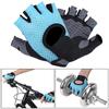 Фитнес Перчатки для Упражнений Противоскользящие Дышащие Спортивные Тренировочные Перчатки с Половиной Пальца для Йоги Синие(L )