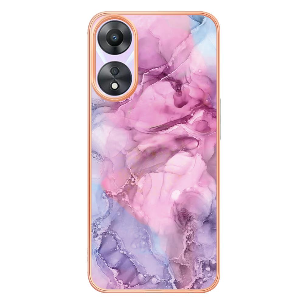Luxury Gold Plating Marble Painting Pattern Bumper Phone Case For iPhone 15 14 Pro Samsung Xiaomi Honor Oppo Google Moto IMD Soft TPU Back Cover Shell