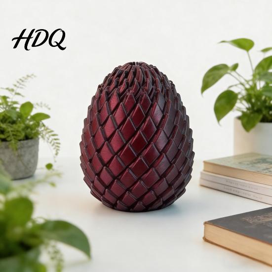 Focus Fidget Toy 3D Printed Twisting Egg Stress Relief Spiral Articulated Rotating Spinner Desk Easter Basket Stuffers Party Favors