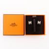 HERMES pop ash mini Piercing H-shaped Marong rasse Gurege lacquer/Rose Gold Plated 2g Women Used