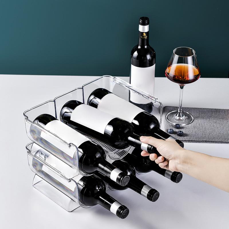 Wine Storage Rack Stackable Wine Bottle Holder Wine Cabinet Counter Holder Red Wine Storage Stand Champagne Wall Stand