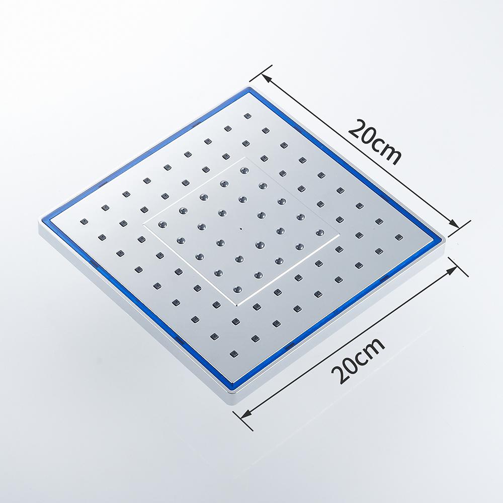 Душевые лейки из АБС-пластика, настенная верхняя душевая лейка с эффектом дождя, ручной ультратонкий квадратный смеситель для душа с эффектом дождя без кронштейна FS236
