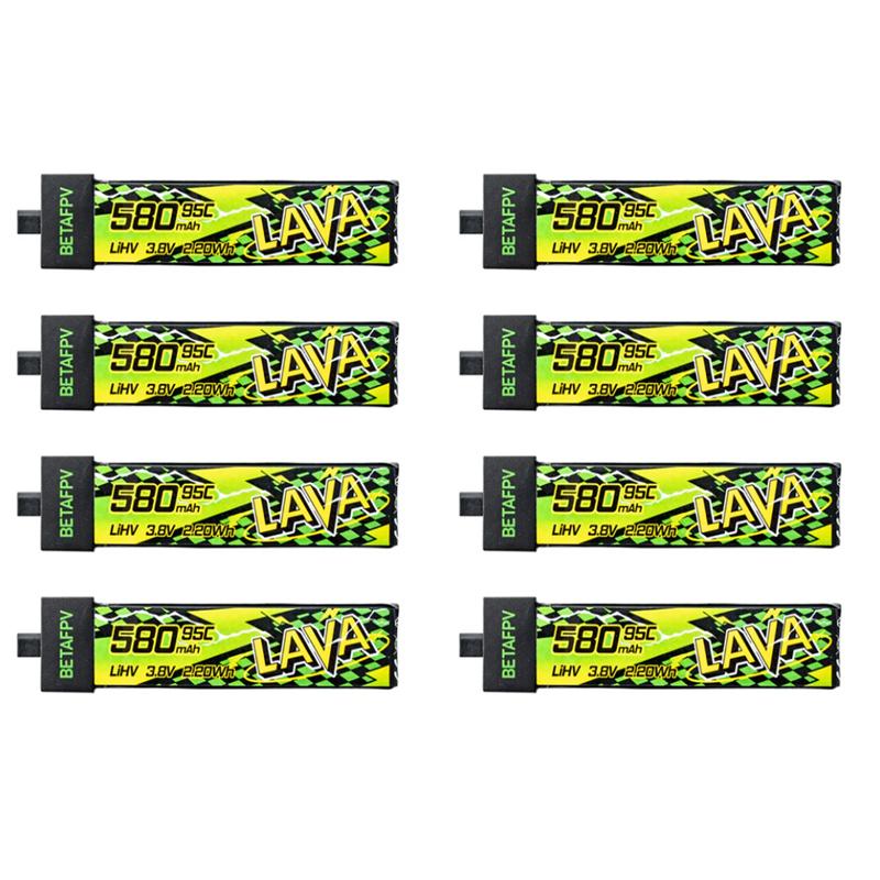 BETAFPV LAVA II 580mAh 1S Battery BT2.0 For Air75, Meteor75 Pro Whoop Drone FPV For 6 Ports 1S Battery Charger & Adapter