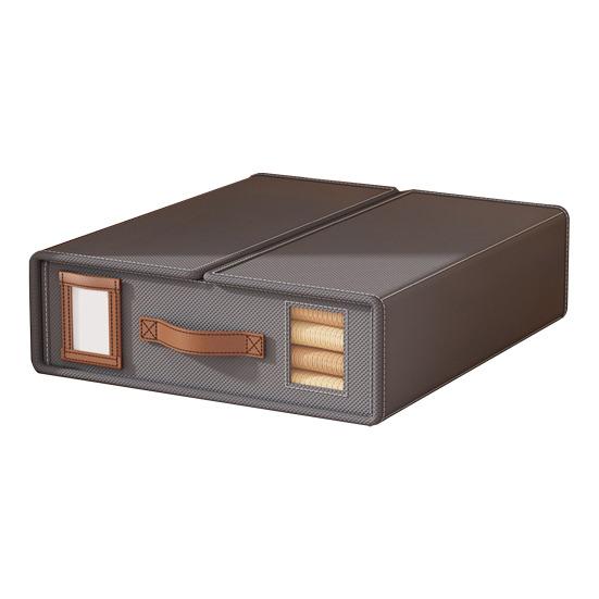 Ящик для хранения листов-органайзеров с прозрачным окошком, с застежкой-липучкой, большой вместимости, складной