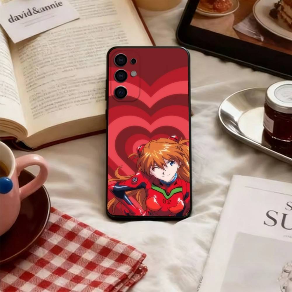 Чехол для телефона EVA Soryu Asuka Langley для Samsung S25, S24, S21, S22, S23, S30, Ultra, S20, Plus, Fe, Lite, Note, 10, Мягкая черная крышка