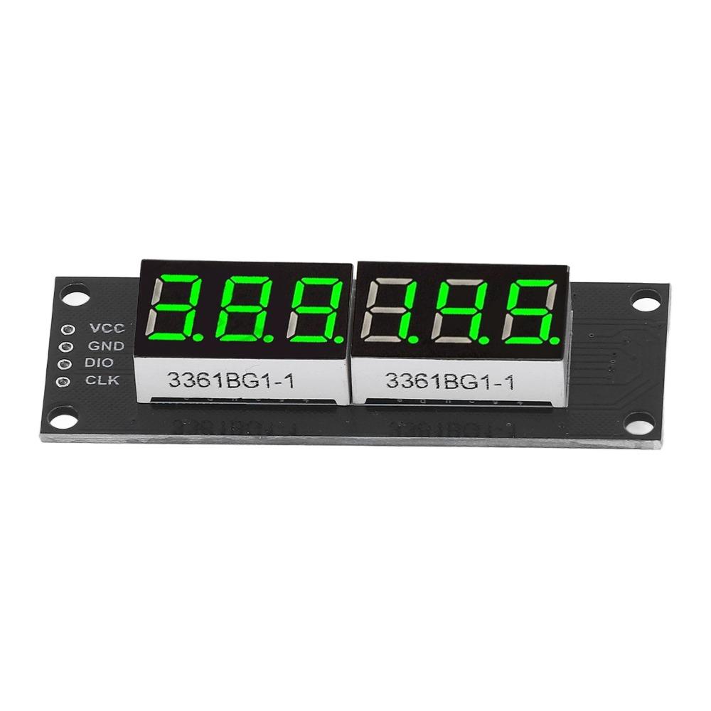0,36 дюйма 6-разрядный 7-сегментный светодиодный цифровой дисплей TM1637 Зеленый свет Модуль светодиодного дисплея часов с штыревым разъемом Plug and Play