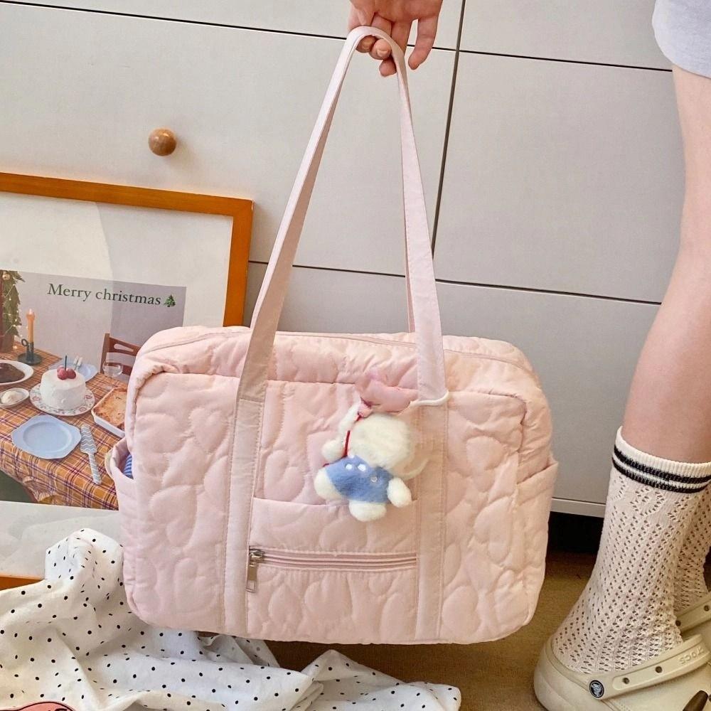 Korean Style Travel Luggage Bag Heart Travel Storage Bag Sweet Makeup Pouch Bag Outdoor