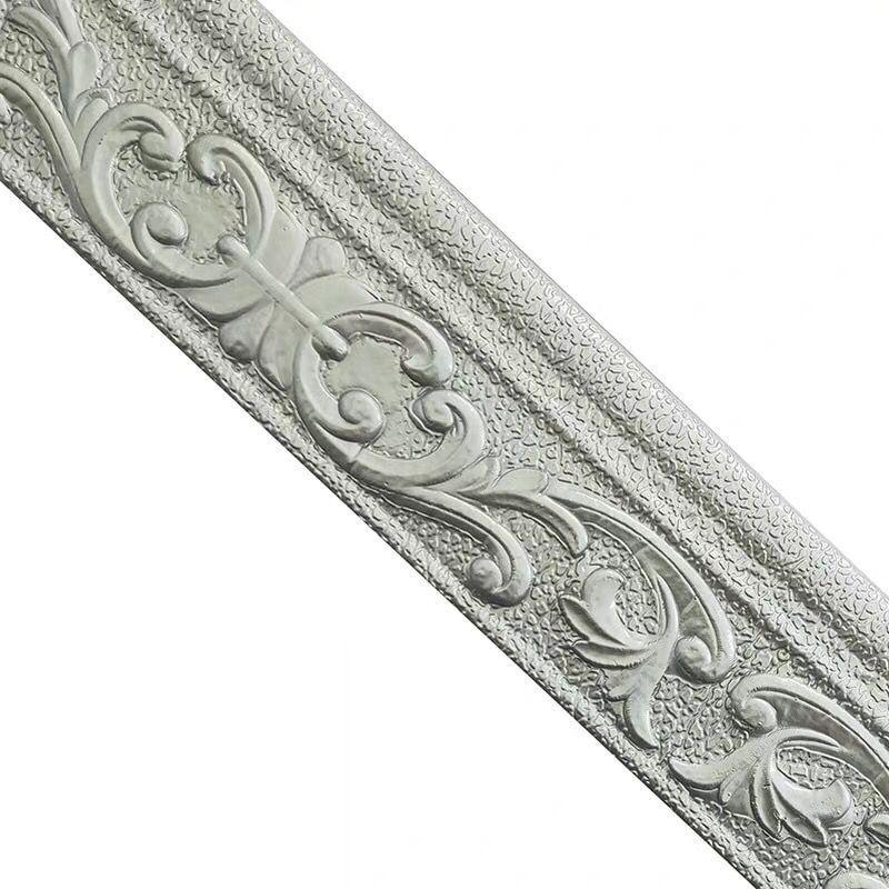 1 шт. 8 см x 2,3 м Самоклеящаяся 3D стеновая молдинг-лента Декор для дома Линия настенного молдинга Самоклеящийся плинтус/потолочный молдинг Расширяющий декор