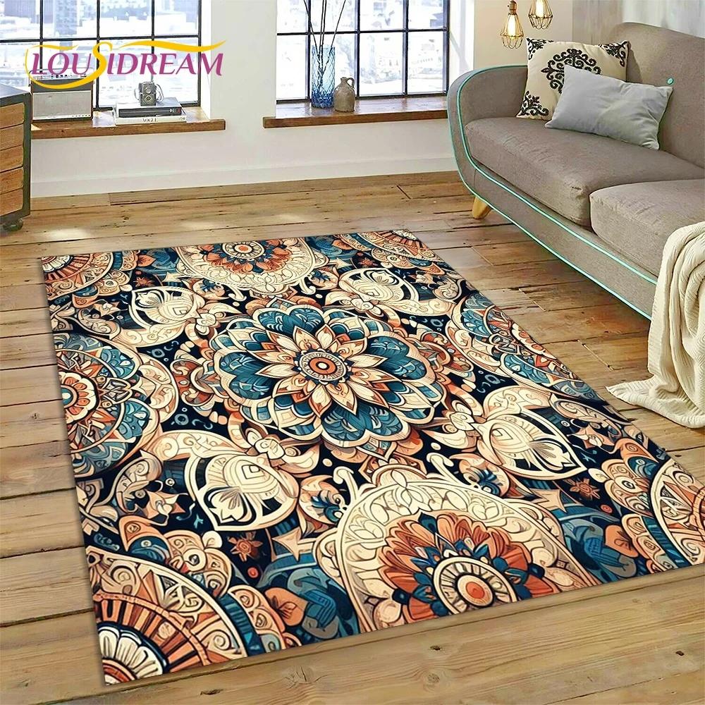 Последний скандинавский турецкий ковер в стиле Богемия Кельт для гостиной, спальни, домашнего декора, напольный коврик, нескользящее украшение для дивана, коврик для двери