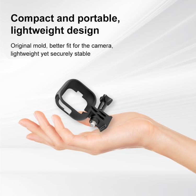 Для Insta360 GO Ultra PULUZ Пластиковая PC Рамка Адаптер Основание Крепление (черный)
