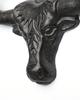 4-piece wall-mounted Western long-angle denim cast iron vintage classic hat rack for hat storage for wardrobe Black