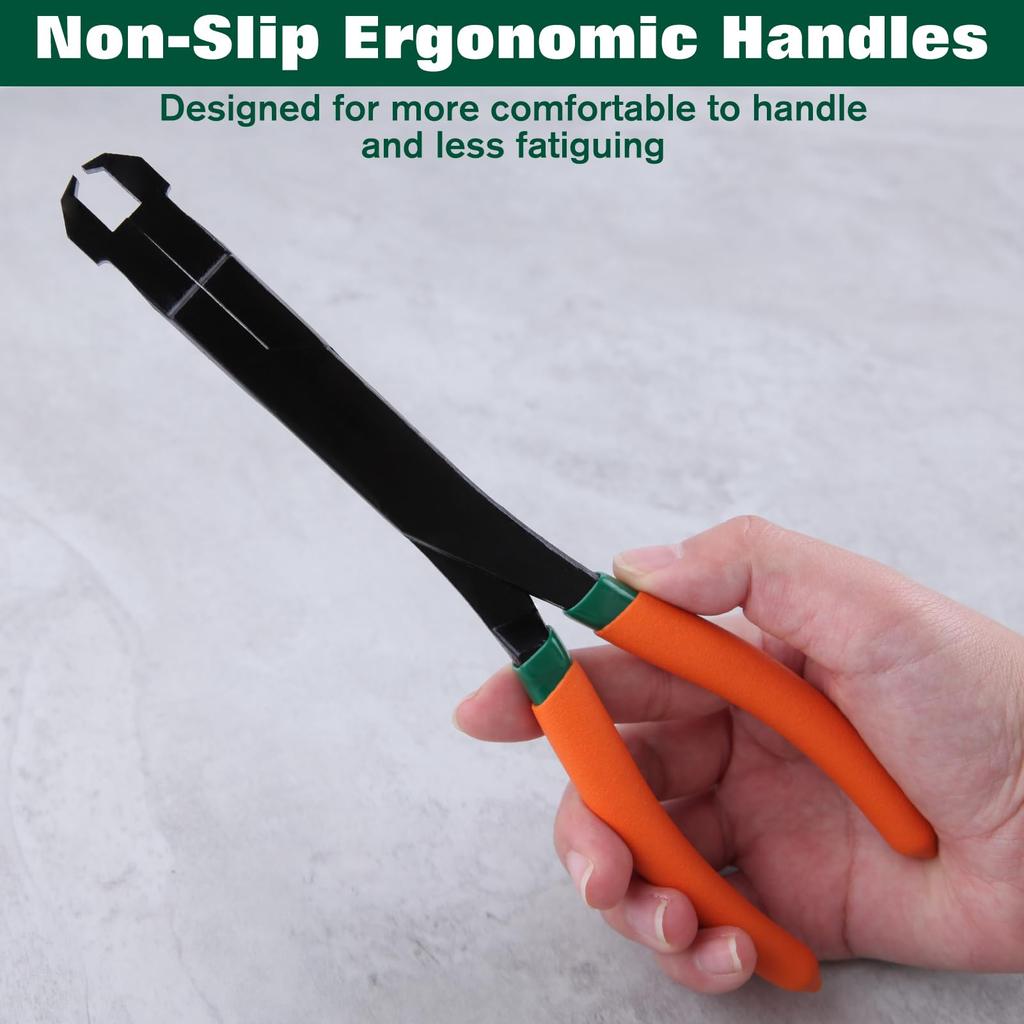 SPEEDWOX Snap Ring Snap Ring Trim Clip Ring Trim Clip Trim Metal Panel Clip Removal Comfort Grip Professional Automotive Repair Universal Straight