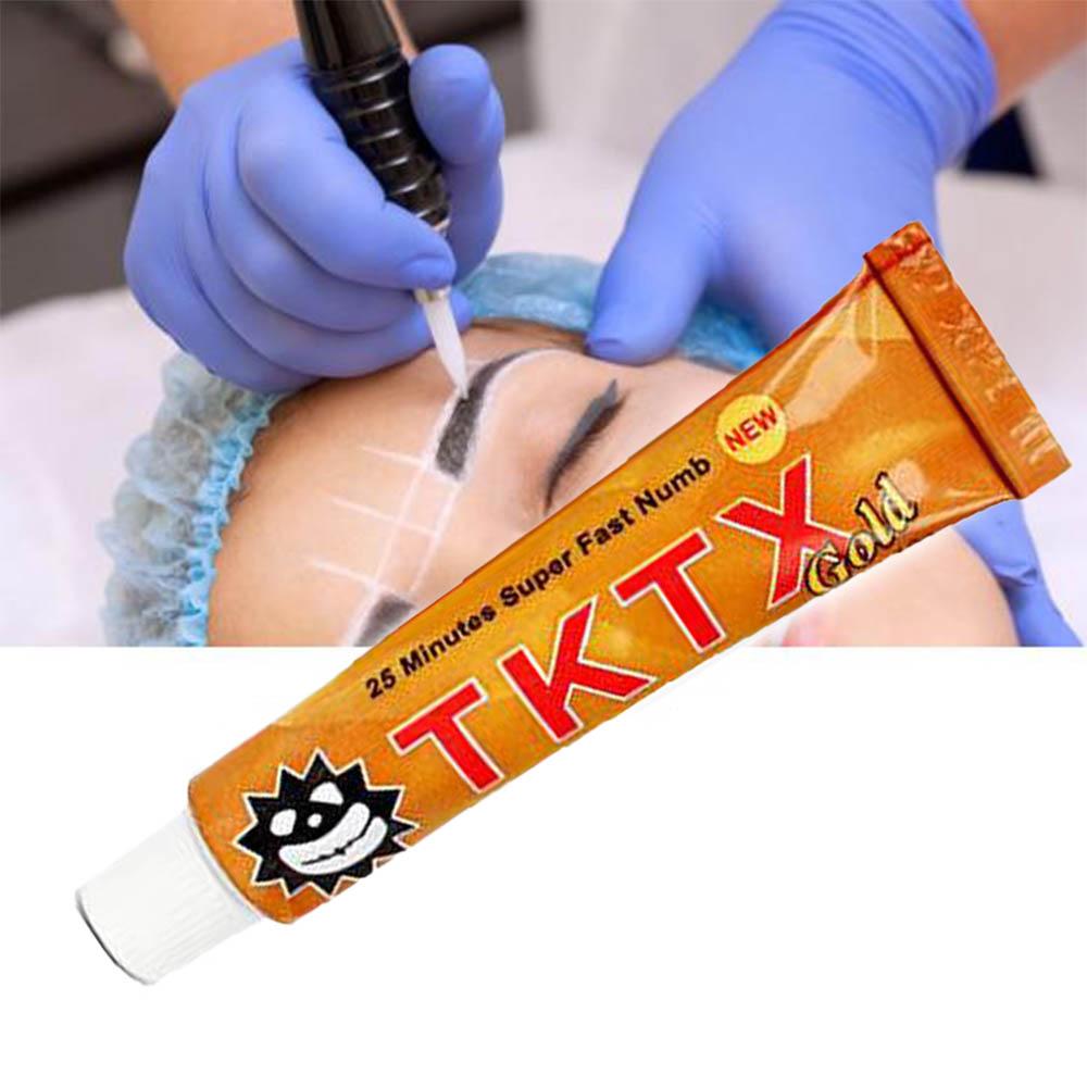 10 г анестетика для татуировки, быстрого обезболивания кожи, TXTX55%, золотой крем, полуперманентный