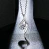 925 Silver Necklace Chain Excellent Cut 0 .5ct D Color Pass Diamond Test Solitaire Pendant Necklace Women Jewelry