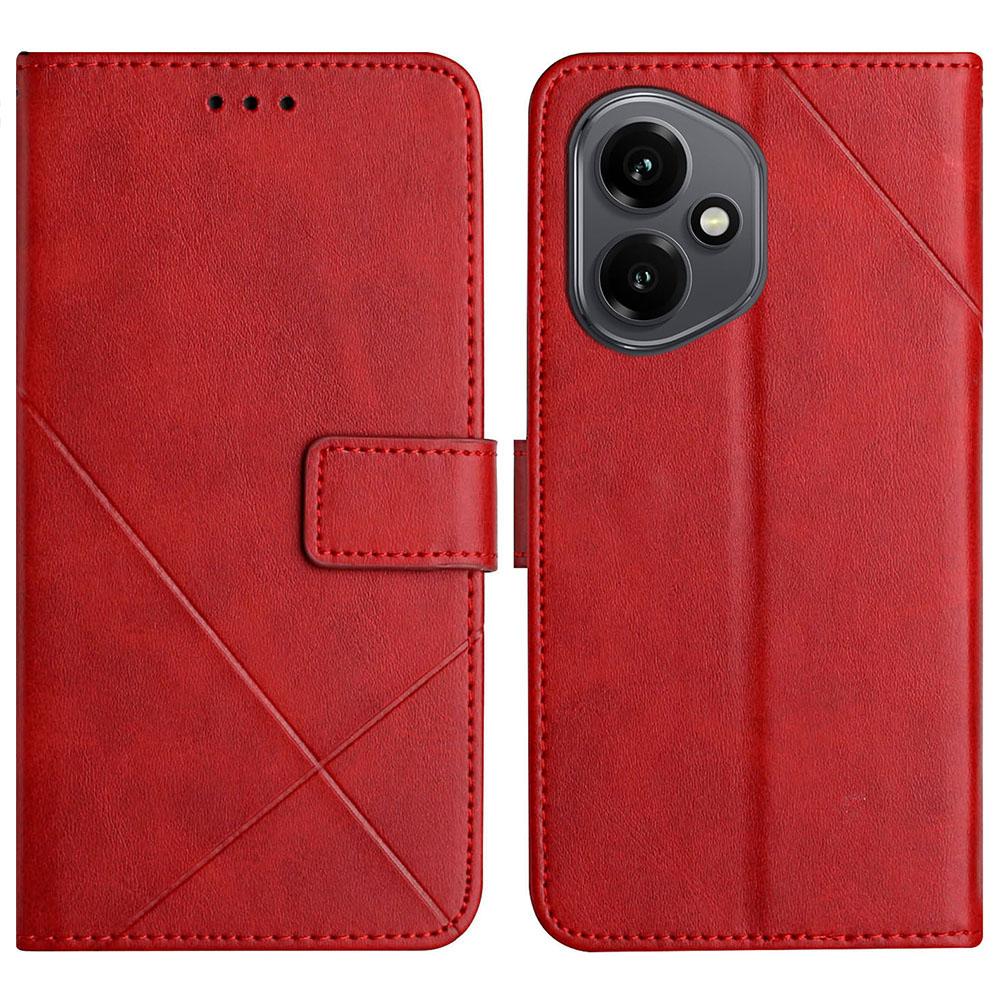 For Honor 400 5G (Глобальный) Кошелек с узором Case Line, кожаный чехол для телефона с ремешком на запястье