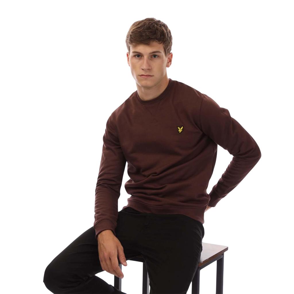 Lyle & Scott Mens Brushed Back Crew Neck Sweatshirt