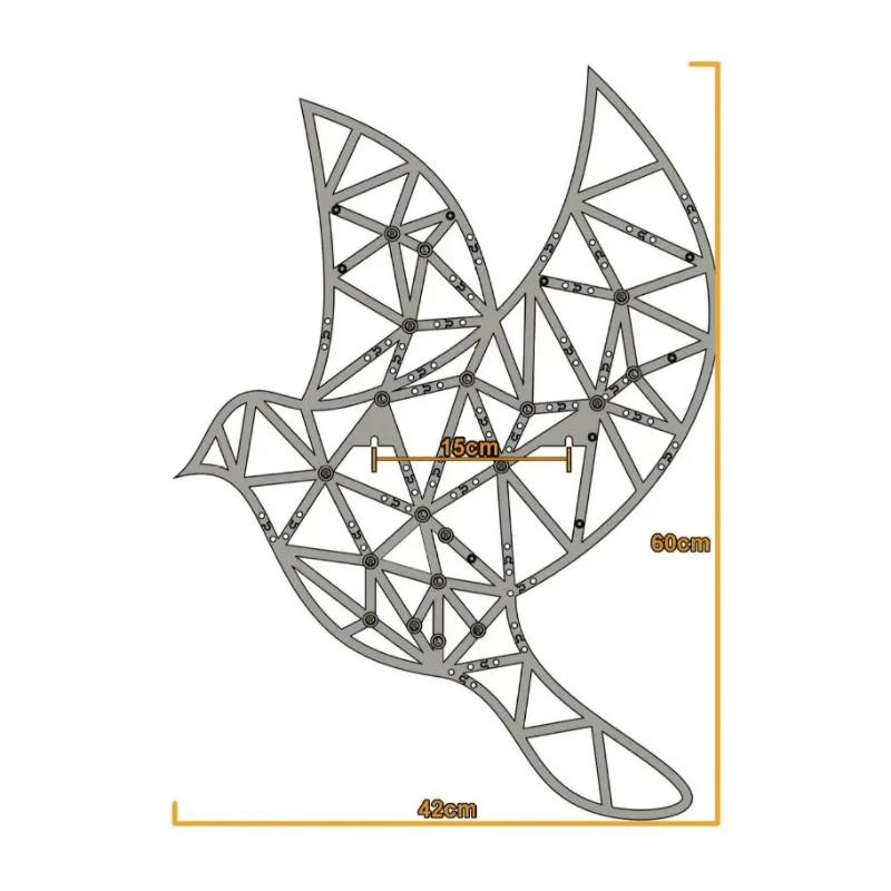 3D-печатная модель Механическая передача Голубь Маятниковые часы 3D-печатная любительская игрушечная модель Настенные электронные настенные часы