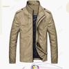 Повседневные куртки для мужчин с воротником-стойкой, модная деловая куртка, мужская однотонная офисная куртка, осенне-весеннее пальто