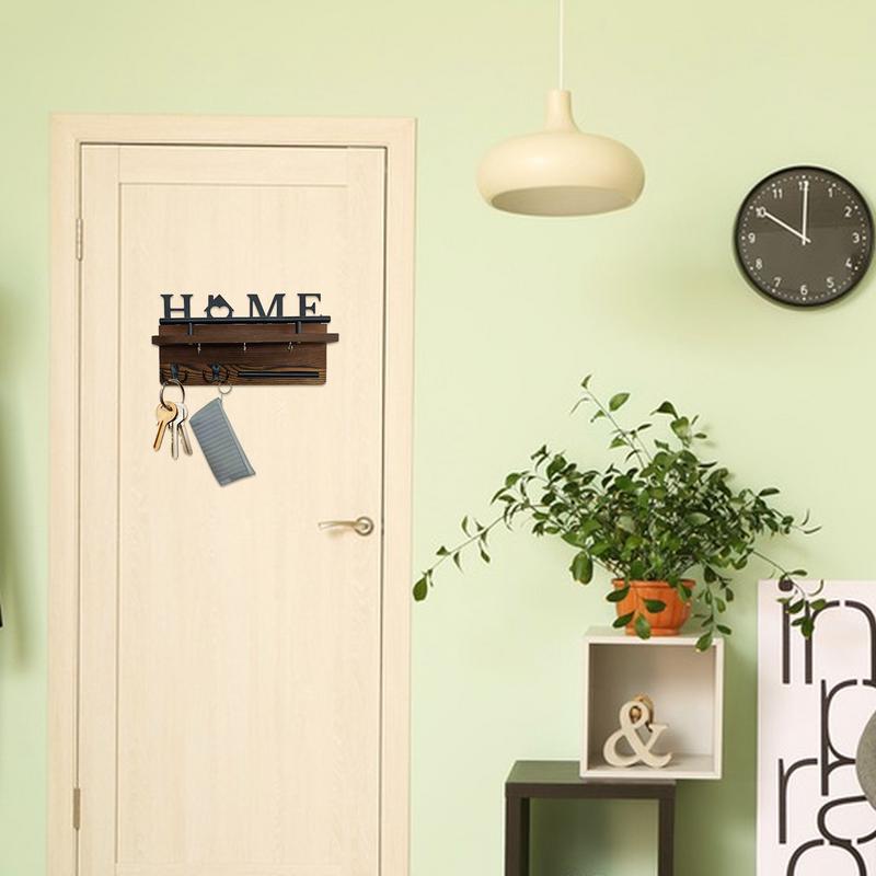 Держатель для ключей настенный держатель для ключей деревенская вешалка для ключей органайзер для ключей настенный держатель для ключей для гостиной фермерский дом ванная комната