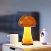 Деревянная лампа в форме гриба, перезаряжаемая, декоративная, настольная лампа со светодиодной лампой, сенсорный выключатель для прикроватной тумбочки, кабинета, обеденного бара в отеле