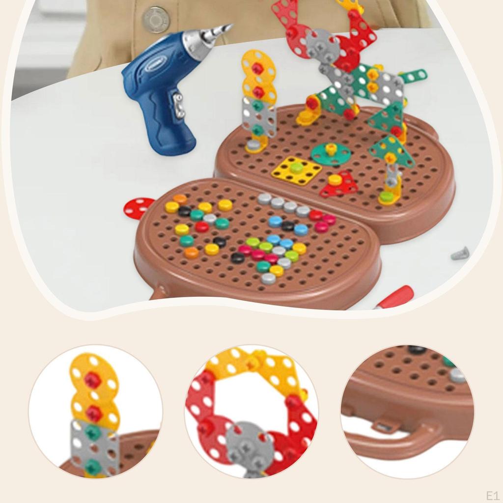 Игровые инструменты Креативный ящик для инструментов Инженерные игрушки Сделай сам Конструктор-пазл Игрушка Набор винтов для возраста