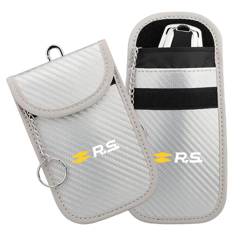 Car Key Case Signal Blocker Bag RFID Shielding Pocket For Renault RS Clio 2 3 4 5 6 MK2 MK3 MK Sport Koleos Captur Kadjar Megane A26