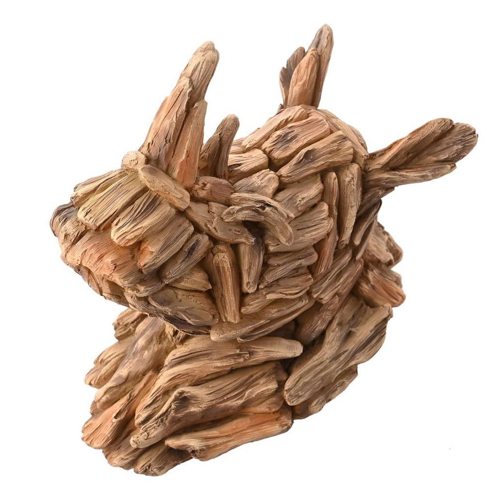 Naturecraft Resin Driftwood Collection Rhino Head Wall Art