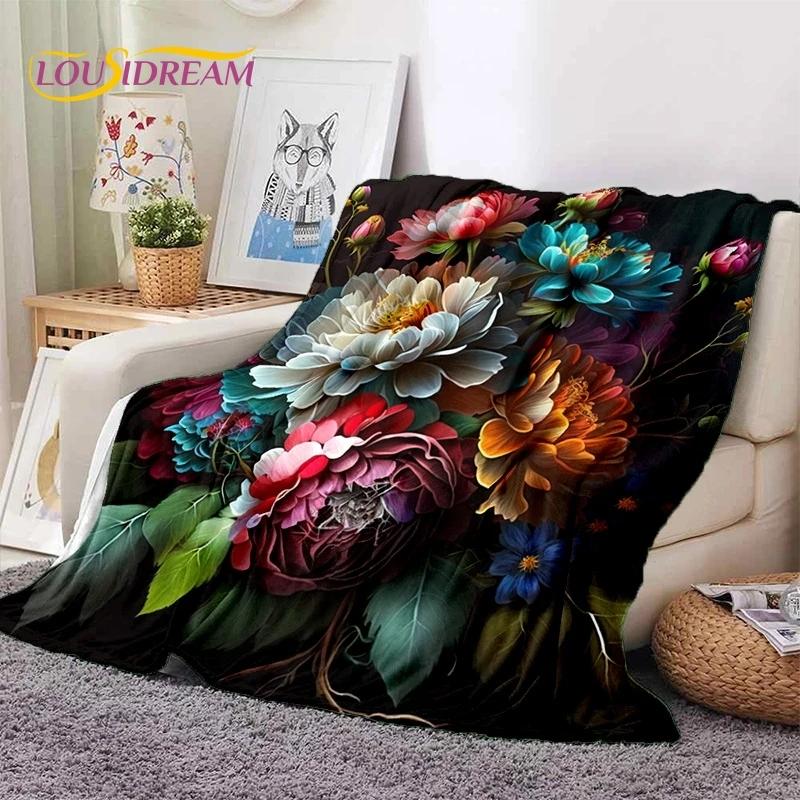 Мягкое фланелевое одеяло Dream Sun Flowers Nordic Daisy для кровати, спальни, дивана, пикника, плед для покрывала, отдыха на свежем воздухе, сна, подарок