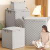 Checkerboard Clothing Storage Bag Quilt Cotton-padded Jacket Storage Bag Clothes Storage Bag Moving Finishing Large Storage Bag