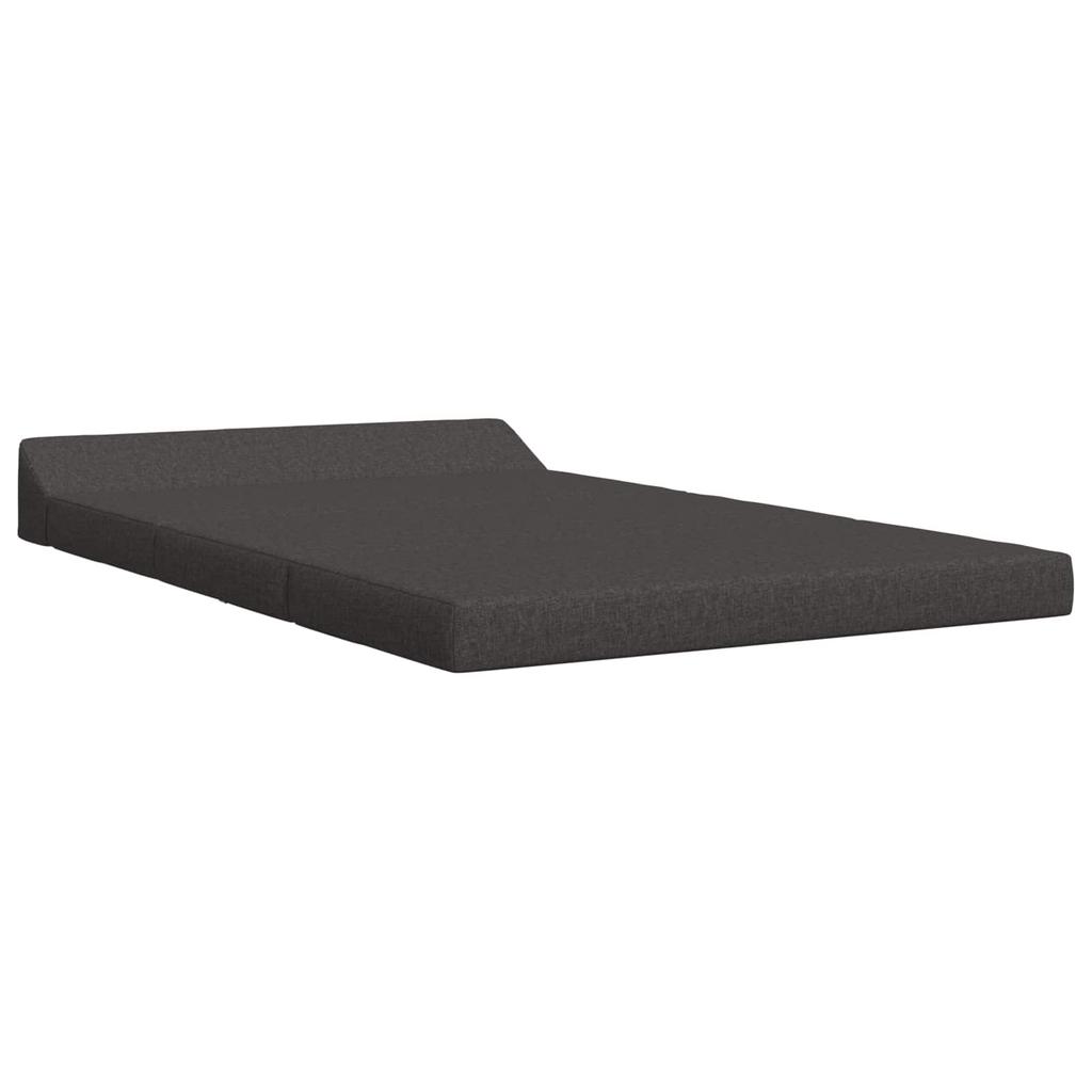 Folding Sofa Bed Dark Grey 120 x 60 x 49 cm Fabric