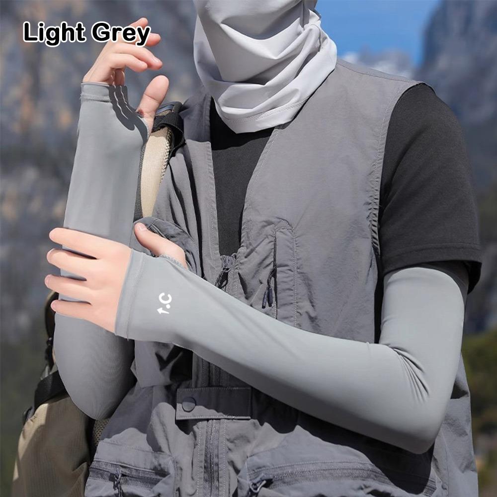 UPF 50+ Sun Arm Sleeves Breathable Arm Covers Summer Ice Silk Arm Sleeves Outdoor