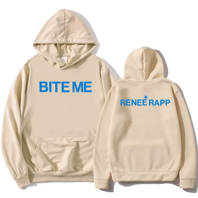 Reneé Rapp Bite Me Hoodies 2025 Album Graphic Printing Sweatshirts Hooded Long Sleeve Fashion Pullovers Fleece Women Hoodie Girl