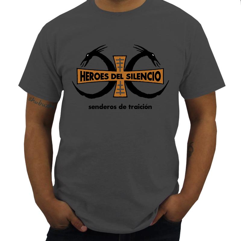 Хлопковая футболка бренд топ Heroes Del Silencio Senderos Bumbury Футболка (Размеры S-3XL) Готово к отправке! Футболка