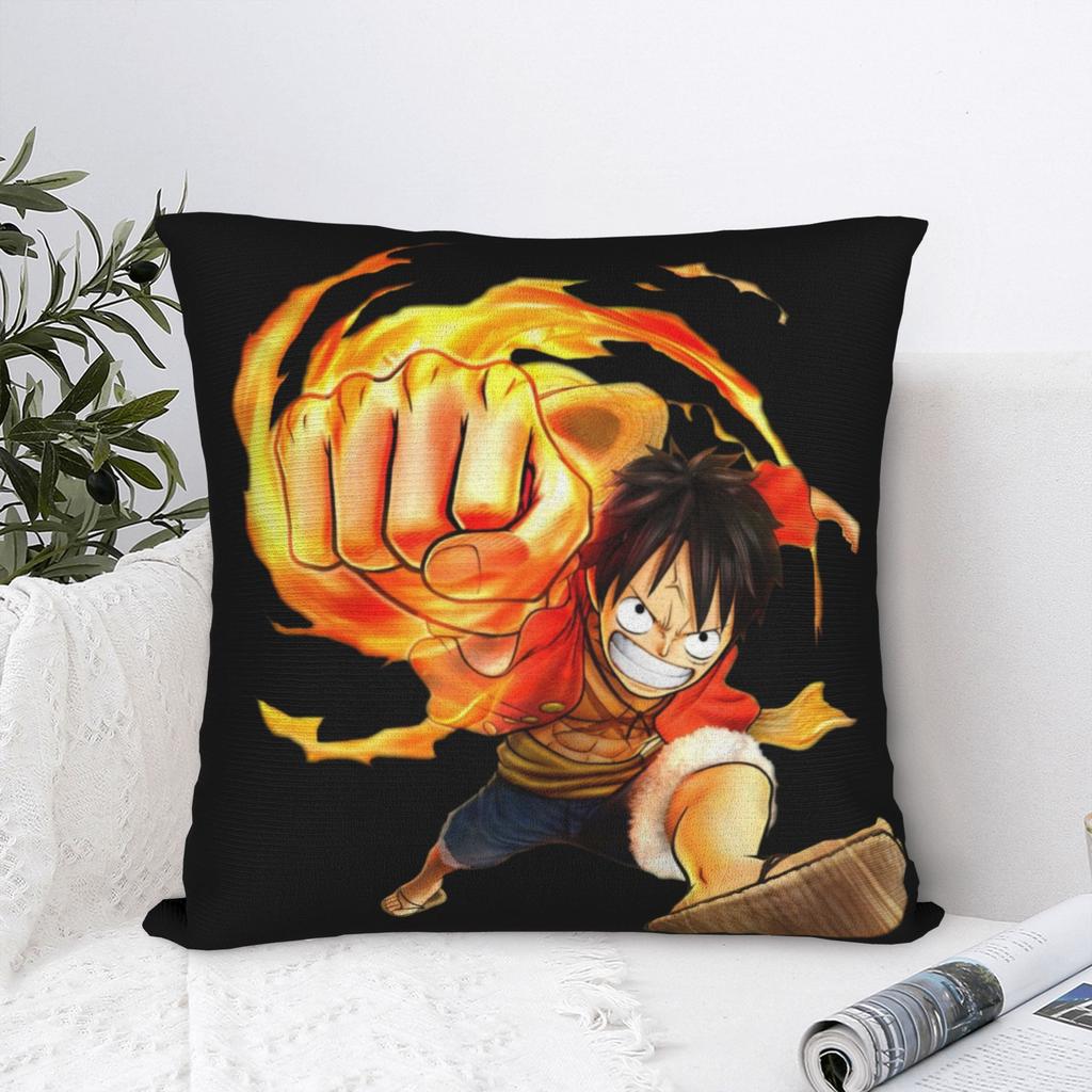 Luffy Anime angry luffy shirt Throw Pillow qpcqyqrd Square Pillow Case Polyester Decorative Pillow Casual Pillowcase