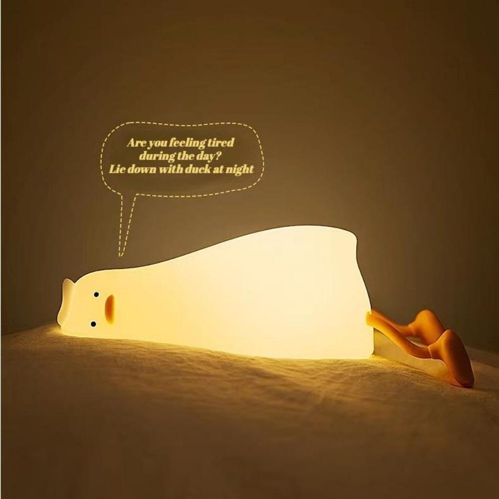 Перезаряжаемый силиконовый ночник для детей, креативная лампа для спальни и настольного декора, идеальный подарок для сна и снятия компрессии