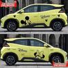 Наклейки на автомобиль BYD Seagull: Милый мультфильм про Микки и Минни, дизайн с дельфином