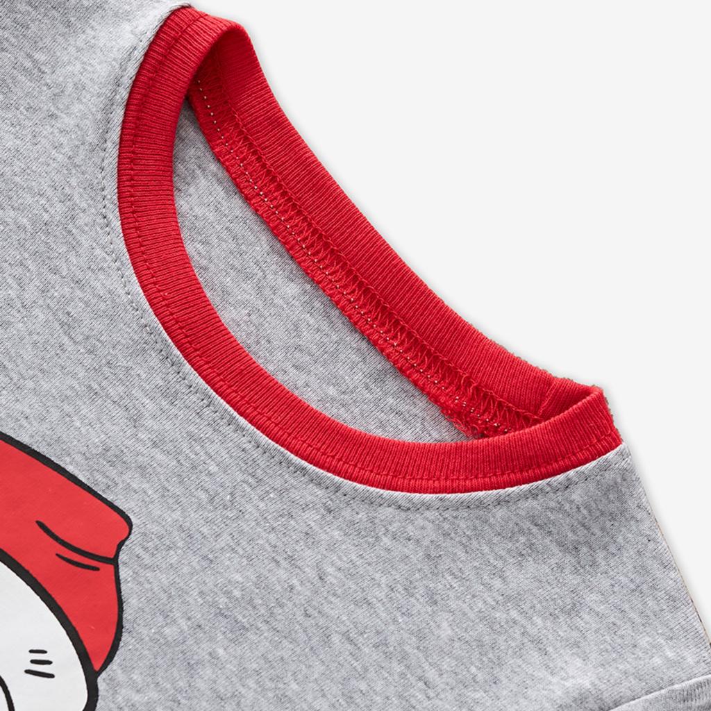 Рождественский пижамный комплект с длинным рукавом и брюками для праздничной парной домашней одежды
