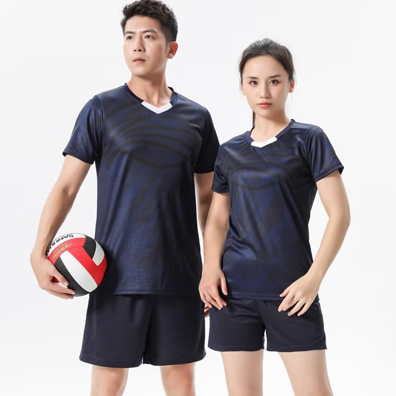 Men Women Volleyball Jersey Set Quick Dry Breathable Tennis Training Sportswear