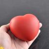 Heart Shaped Exercise Stress Relief Squeeze Elastic Rubber Soft Foam Ball Heart Shaped Stress Relief Ball