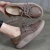 Ретро полые сандалии женские весна-лето 2025 новые спортивные и повседневные туфли женские туфли с сумкой на голове со шнуровкой и мягкой подошвой с отверстиями