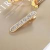 Fashionable Hair Clips for Woman Fine Rhinestone Grains Metal Spring Alligator Clip Woman Hair Accessories