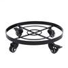 Mobile Flower Stand with Universal Wheels Metal Movable Flower Pot Stand